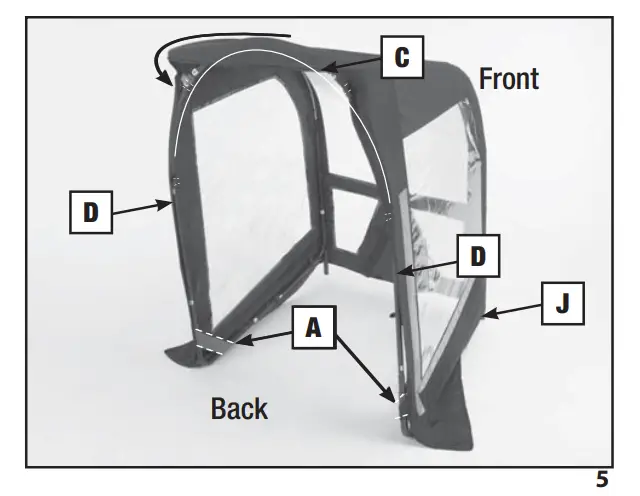 ARNOLD 490-241-0032 Deluxe Universal Snow Thrower Cab - Assembly14