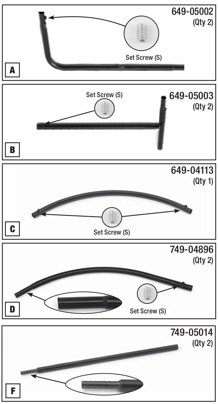 ARNOLD 490-241-0032 Deluxe Universal Snow Thrower Cab - Hardware1