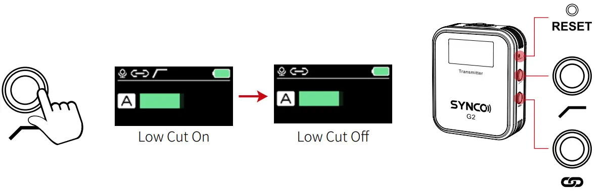 SYNCO G2 2.4G Wireless Lavalier Microphone System - Operations9