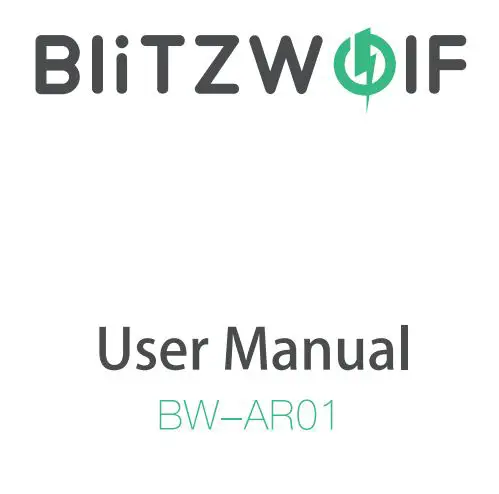 BliTZWOlF BW-AR01 Air Quality Detector User Manual