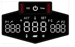 EXPERT GRILL XG1136224169004 3-In-1 Pellet Grill Smoker and Propane Gas Griddle Owner's Manual - Display