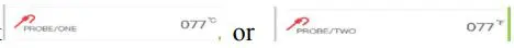 EXPERT GRILL XG1136224169004 3-In-1 Pellet Grill Smoker and Propane Gas Griddle Owner's Manual - temperature of the meat probe