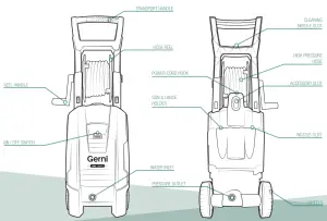 Gerni GPW-5000 5000 High Pressure Washer - ASSEMBLE SPRAY GUN 5