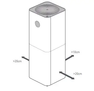 xiaomi 414128 Air Purifier Pro App Control Light Sensor fig2