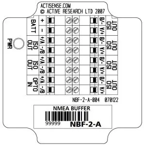 Actisense NBF-2-A Buffer - Connections