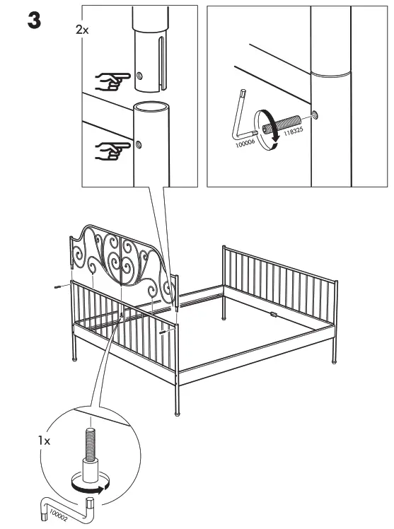 IKEA LEIRVIK Bed Installation - 10