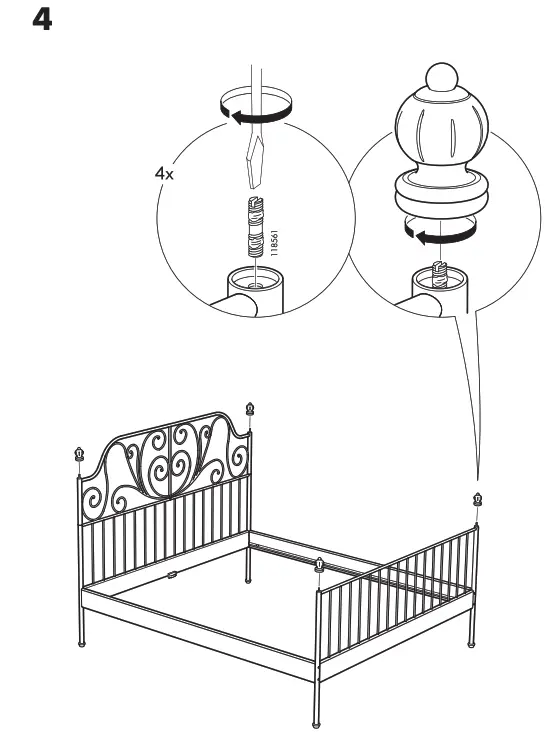 IKEA LEIRVIK Bed Installation - 11