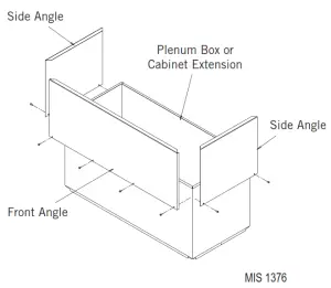 Bard QPBX36 9 4 Top Fill Kits Conjunction with Plenum Box