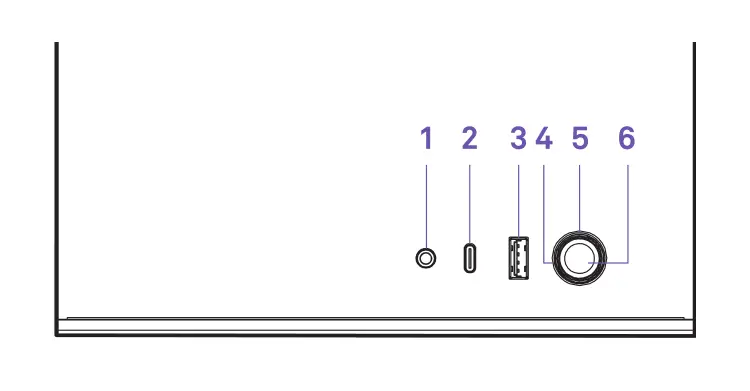 Nzxt Mini ITX Case [H210, H210i] Buttons and I/O Figure