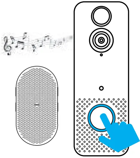 EKEN T8 Video Doorbell-Button1