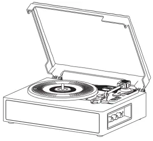 DONNER DP 100 Turntable Player