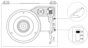 DONNER DP 100 Turntable Player - product 5