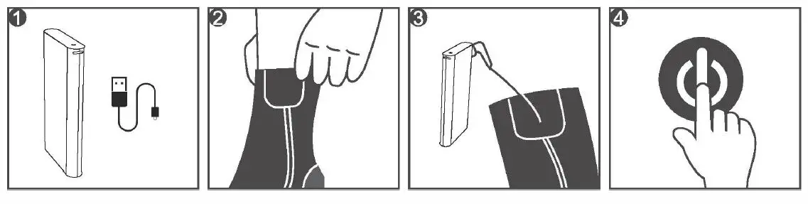 Dr Prepare DHS-1BK02 Heated Socks Fig