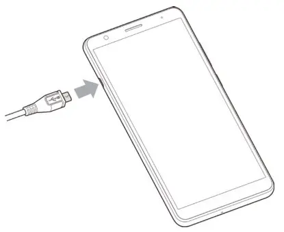 ZTE X Sight 2 Smartphone- Connect the charger