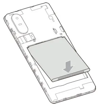 ZTE X Sight 2 Smartphone- Insert the battery