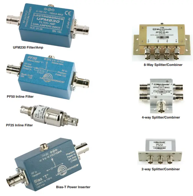 LECTROSONICS Octopack Portable Receiver Multicoupler-Optional Accessories