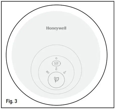 Honeywell HPA030 Series HPA030B Hepa Air Purifier- Fig 3