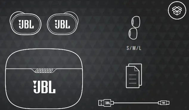 JBL TUNE 130NC Noise-Canceling True Wireless In-Ear Headphones- BOX