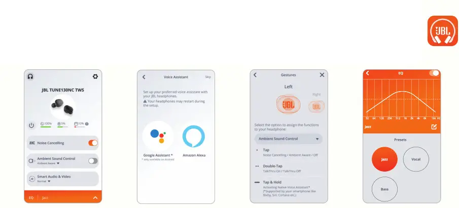 JBL TUNE 130NC Noise-Canceling True Wireless In-Ear Headphones- DO MORE