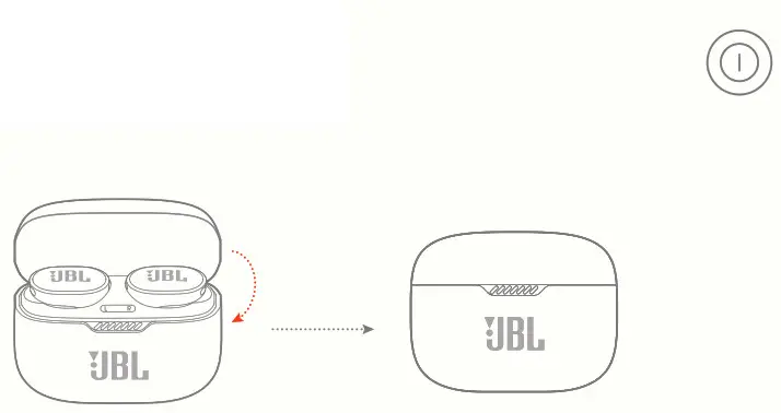 JBL TUNE 130NC Noise-Canceling True Wireless In-Ear Headphones- power off