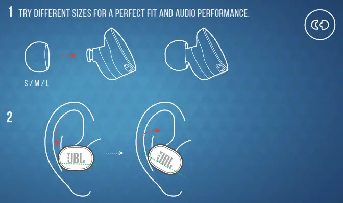 JBL TUNE 130NC Noise-Canceling True Wireless In-Ear Headphones- wear