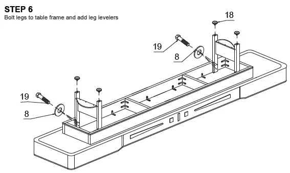 HATHAWAY BG1305 Merlot 9 Inch and 12 Inch Shuffleboard Table fig 13