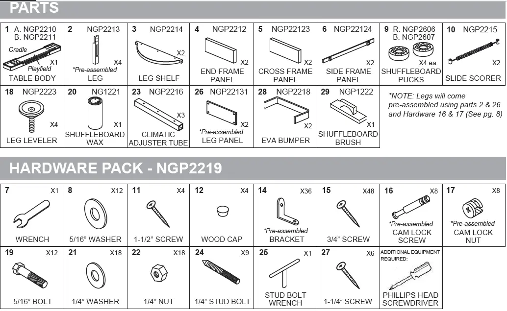 HATHAWAY BG1305 Merlot 9 Inch and 12 Inch Shuffleboard Table fig 2