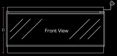 BRITISH FIRES FCBUS0017 New Forest 63 Inch Electric Fire - DIMENSIONS 5