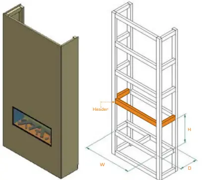 BRITISH FIRES FCBUS0017 New Forest 63 Inch Electric Fire - STUDWALL 1