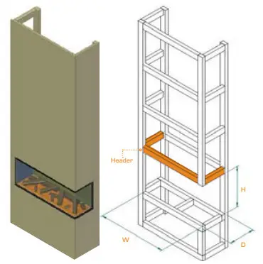 BRITISH FIRES FCBUS0017 New Forest 63 Inch Electric Fire - STUDWALL 2