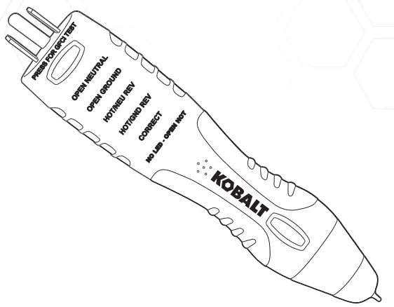 KOBALT KO 7504GF Voltage and GFCI Outlet Tester
