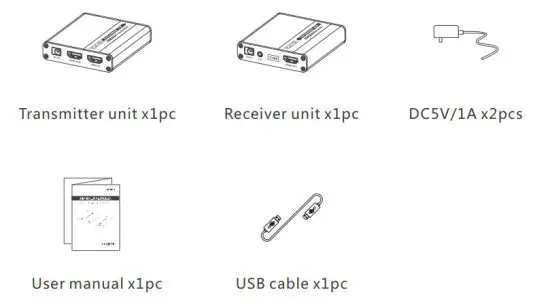 ERGO LKV223KVM KVM Point to Point Extender - figure 1