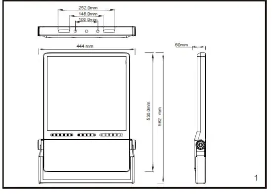 ROBUS RCM30040-04 Cosmic 300W LED Flood Light fig 1