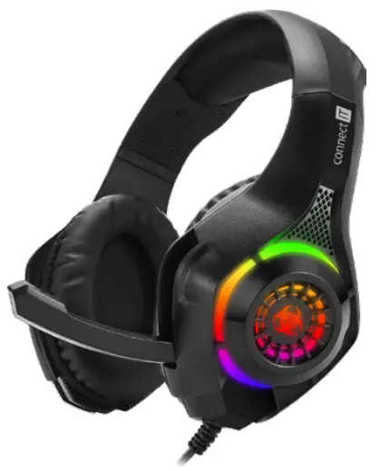 connect IT CHP-4511-BK Gaming Headphones With Microphone