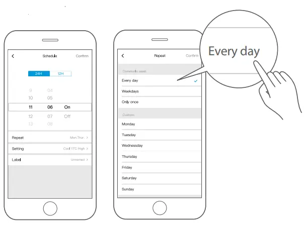 Gd Midea Air Conditioning Equipment MDNA22 Smart Kit User Manual - Schedule