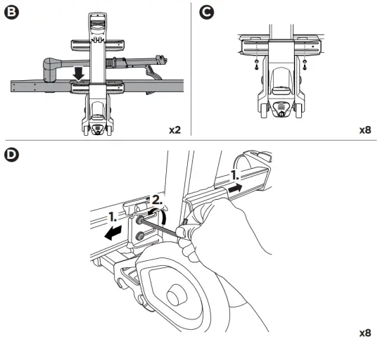 THULE 9034XTR T2 Pro XTR 2 Bike 2 Inch Hitch Bike Rack - fig11