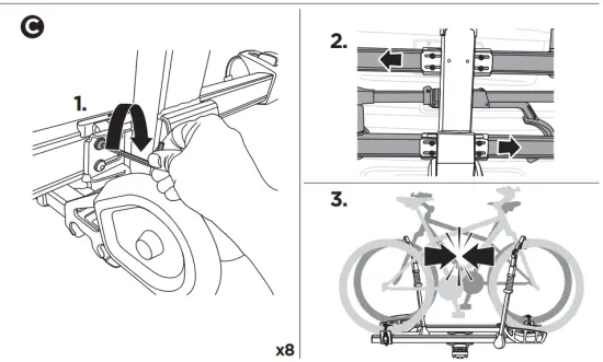THULE 9034XTR T2 Pro XTR 2 Bike 2 Inch Hitch Bike Rack - fig17
