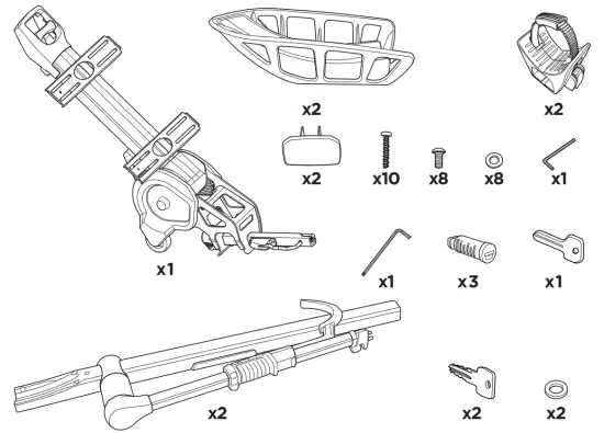 THULE 9034XTR T2 Pro XTR 2 Bike 2 Inch Hitch Bike Rack - fig2