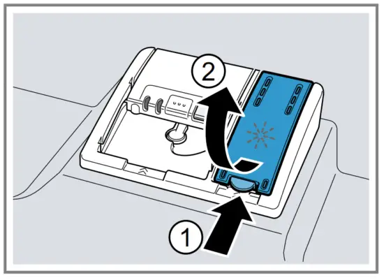 BOSCH SMU6ECW75S Built In Dishwasher - Adding rinse aid