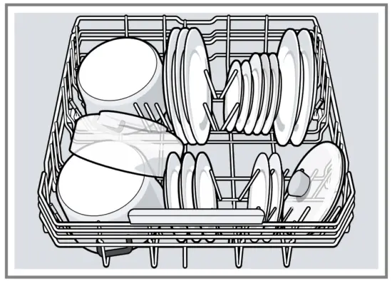 BOSCH SMU6ECW75S Built In Dishwasher - Bottom basket