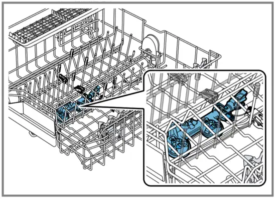 BOSCH SMU6ECW75S Built In Dishwasher - Extra Clean Zone