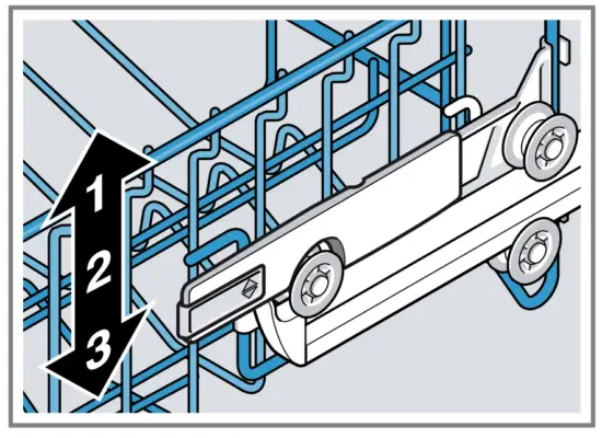 BOSCH SMU6ECW75S Built In Dishwasher - Top basket2