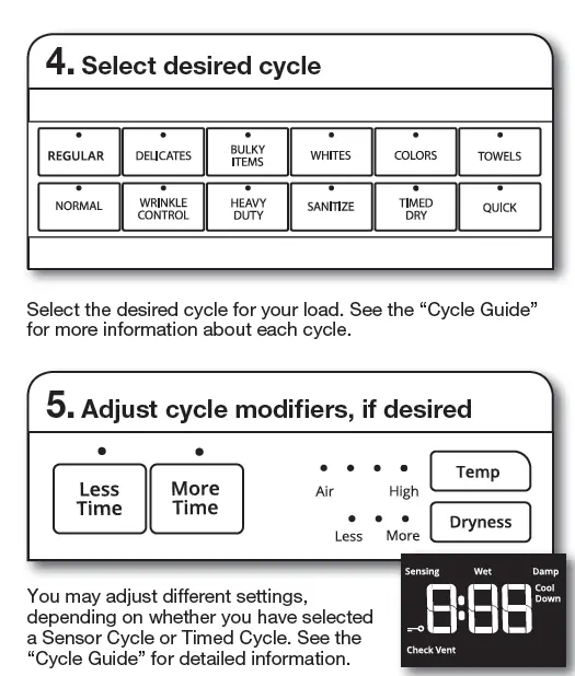 AMANA -W11184584A -Electric -Dryer -13