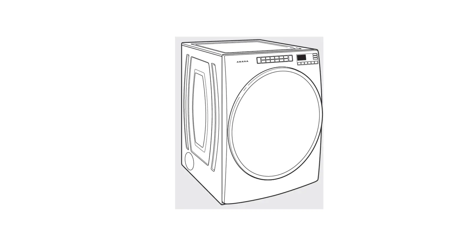 Amana W11184584a Electric Dryer User Guide