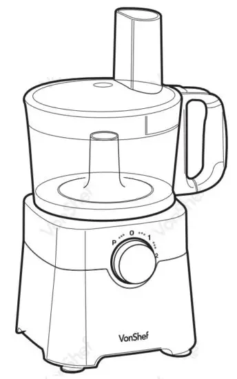 VonShef 2000112 750W Food Processor