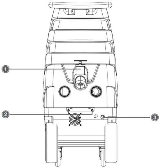 MYTEE HP120 Grand Prix Hot Water Extractor - Grand Prix™ Rear View