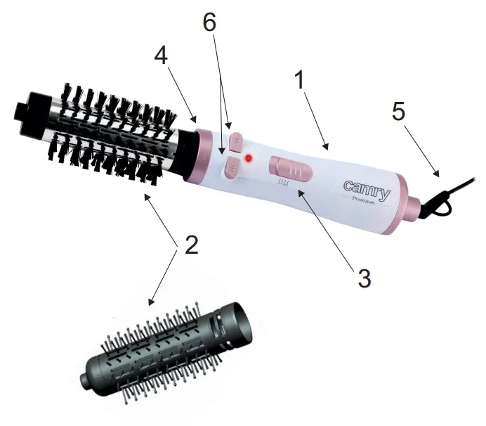 camry CR 2021 Hair Styler User Manual - Product Overview