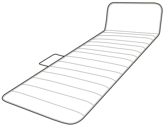 SNAILAX SL 363 10 Motors Massage Mat with Heat