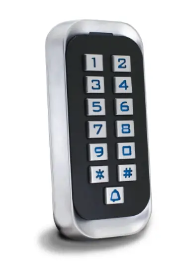 ALL Security Equipment KP40 Modern Illuminated Outdoor Keypad with WG26 and RFID productv