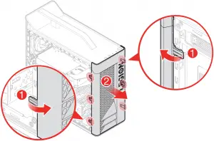 Removing the front bezel